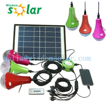 Kits de energía Solar mini portable Sistema/Solar para iluminación solar Inicio